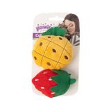 Pawise Örgü Kedi Oyuncağı Çilek - Ananas Sptgl - Renkli