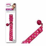 Pawise Puantiyeli Pembe 30 cm Kedi Boyun Tasması