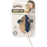 Pawise Simple Cat Hasır Kedi Oyuncağı Fare Sptgl - Renkli