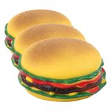 Pawise Vinyl Hamburger Köpek Oyuncağı (3 paketi)