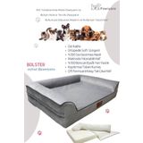 PAWİYANS Pawiyans Pet Üst Kalite Köpek Yatağı 6,5 ve 10 Cm Süngerli,Sıvı Geçirmez Alez Kılıflı