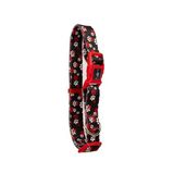 Pawlook Design Köpek Boyun Tasması – Geri Dönüştürülmüş Malzeme, Ayarlanabilir, Tüy Toplamaz, D-Halkalı, Emniyet Tokalı, Küçük & Büyük Irklar İçin, Recycled Boyun Tasması Kırmızı Pati L