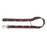 Pawlook Design Köpek Gezdirme Kayışı – Geri Dönüştürülmüş, Kadifemsi Dokulu, Çift Kilitli Karabina Kanca, 360° Dönüşlü, Dayanıklı & Şık Tasarımı,Kırmızı Pati,Large
