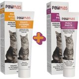 Pawmas Anti-Hairball Tüy Yumağı Kontrol 100 gr Kedi Macunu + Multivitamin Paste 100 gr Kedi Macunu