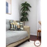 Pawn Mark Company Jakarlı Şönil Kaymaz Koltuk Örtüsü ve Çekyat Örtüsü 175 x 215 cm | Mikrofiber Koltuk Şalı - 175 x 215 cm - Açık Gri