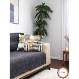 Pawn Mark Company Jakarlı Şönil Kaymaz Koltuk Örtüsü ve Çekyat Örtüsü 175 x 215 cm | Mikrofiber Koltuk Şalı - 175 x 215 cm - Füme
