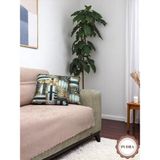 Pawn Mark Company Jakarlı Şönil Kaymaz Koltuk Örtüsü ve Çekyat Örtüsü 175 x 215 cm | Mikrofiber Koltuk Şalı - 175 x 215 cm - Pudra