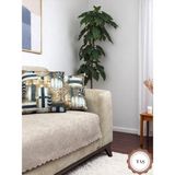 Pawn Mark Company Jakarlı Şönil Kaymaz Koltuk Örtüsü ve Çekyat Örtüsü 175 x 215 cm | Mikrofiber Koltuk Şalı Kil - 175 x 215 cm - Taş