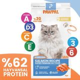 PAWPAL Somonlu Süper Premium Kedi Maması 2 kg - Düşük Tahıllı Kısırlaştırılmış Kediler İçin Özel Formül