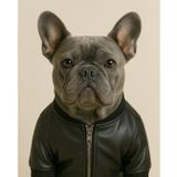 Pawpetia Premium Deri Köpek ve Kedi Ceketi, Siyah Fermuarlı, Küçük Boy, Tüm Mevsimler İçin Şık Tasarım, Günlük Kullanım ve Fotoğraf Çekimi İçin Özel Evcil Hayvan Kıyafeti (X-Large)