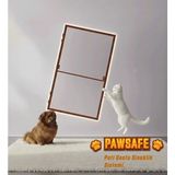 Pawsafe Menteşeli Kapı Sineklik Sistemi – Kedi Dostu | Palace Aluminium - Maun - 90 x 210