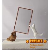 Pawsafe Menteşeli Pencere Sineklik Sistemi – Kedi Dostu Tasarım | Palace Aluminium - Maun - 60 X 130