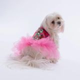 PawStar 26306 Pembe Wildflowers Elbise