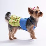 PawStar 26311 Avo Bliss Denim Küçük Irk Köpek Elbisesi