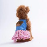 PawStar 26312 Cozie Bear Denim Küçük Irk Köpek Elbisesi