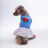 PawStar 26313 Ruby Slice Denim Küçük Irk Köpek Elbisesi