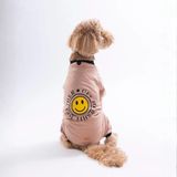 PawStar 26953 Kahverengi Smile Orta-Büyük Irk Köpek Pijama Tulum