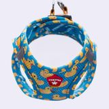 Pawstar Air-Mesh Ducks Köpek Göğüs Tasması - Mavi - Sarı