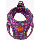 Pawstar Air-Mesh Hearts Köpek Göğüs Tasması - Koyu Mor