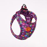 Pawstar Air-Mesh Hearts Köpek Göğüs Tasması - L - Koyu Mor
