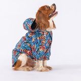Pawstar Autumna Polarlı Su Geçirmez Küçük Irk Köpek Yağmurluğu - XL