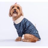 Pawstar Blue Brillante Su İtici Küçük Irk Köpek Yağmurluğu