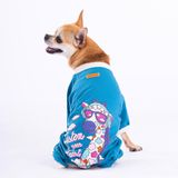 Pawstar Cadet Blue Giraffe Küçük Irk Köpek Penye Tulum (2,5 Kg-11 kg Arasına Uygun) - 2XL