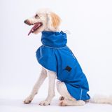 Pawstar Colombia Mavi Su Geçirmez Orta-Büyük Irk Köpek Pratik Yağmurluk (S)