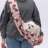 Pawstar Colorado Crossbody Küçük Irk Köpek Çapraz Taşıma Çantası - Kahverengi