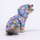 Pawstar Dinosaurum Fileli Su Geçirmez Küçük Irk Köpek Yağmurluğu (XL)