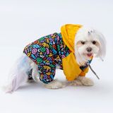 Pawstar Ferrara Polarlı Su Geçirmez Küçük Irk Köpek Yağmurluk Tulum - 2XL