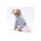 Pawstar Gri Paris Ceket Kedi Köpek Ceketi Kedi Köpek Kıyafeti Kedi Köpek Elbisesi