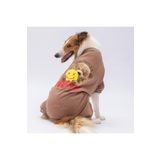 Pawstar Happy Teddy Bear Orta ve Büyük Irk Köpek Pijaması - Köpek Tulumu - Köpek Kıyafeti (15 KG-45 KG)