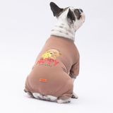 Pawstar Happy Teddy Küçük Irk Köpek Penye Tulum Pijama (M)
