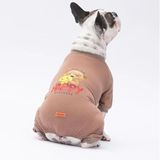 Pawstar Happy Teddy Küçük Irk Köpek Penye Tulum Pijama (M)