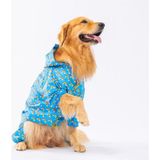 Pawstar İrides Fileli Orta ve Büyük Irk Köpek Tulum Yağmurluğu mavi