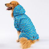 Pawstar Irides Fileli Su Geçirmez Orta-Büyük Irk Köpek Yağmurluk Tulum - 4XL