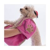 Pawstar Kedi Köpek Banyo Kurulama Elcikli Havlu Pembe 23X78cm %100 Pamuk