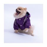 Pawstar Kedi Ve Küçük Köpek Mor Pluvia V25 Yağmurluk L Sırt33cm Göğüs46cm Boyun30cm