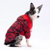 Pawstar Kırmızı Dijon Polarlı Su Geçirmez Orta-Büyük Irk Köpek Yağmurluğu (4XL)