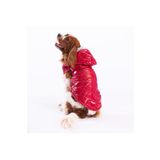 Pawstar Kırmızı Light Wave Anorak Yelek Köpek Yeleği Köpek Kıyafeti Köpek Yağmurluk Kırmızı M