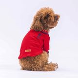 Pawstar Kırmızı Marine Polo Yaka Kedi Köpek Tişörtü- Kedi Köpek Kıyafeti - 2XL