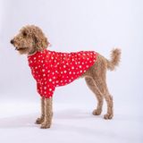Pawstar Kırmızı Stars Orta ve Büyük Irk Köpek Montu Köpek Yağmurluk Köpek Elbisesi Köpek Kıyafeti - 3XL