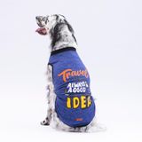 Pawstar Lacivert Travel Büyük Köpek Tişörtü - Köpek Kıyafeti (15 Kg-45 Kg) - 6XL