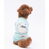 Pawstar Lama&Dog Küçük Irk Köpek Penye Tulum Pijama - Mint - 2XL