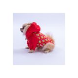 Pawstar Lisbon Sunset Kırmızı Gökkuşağı Desenli Köpek Mont Köpek Yağmurluk Köpek Kıyafeti Köpek Elbisesi