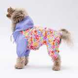 Pawstar Marsala Polarlı Su Geçirmez Küçük Irk Köpek Yağmurluk Tulum (M)