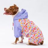 Pawstar Marsala Polarlı Su Geçirmez Orta-Büyük Irk Köpek Yağmurluk Tulum (3XL)