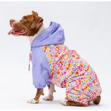 Pawstar Marsala Polarlı Su Geçirmez Orta-Büyük Irk Köpek Yağmurluk Tulum (4XL)