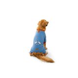 Pawstar Mavi Ducks Pijama Orta ve Büyük Irk Köpek Pijaması - Köpek Tulumu - Köpek Kıyafeti (15 KG-45 KG)